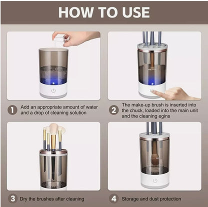 Limpiador automático brochas makeup