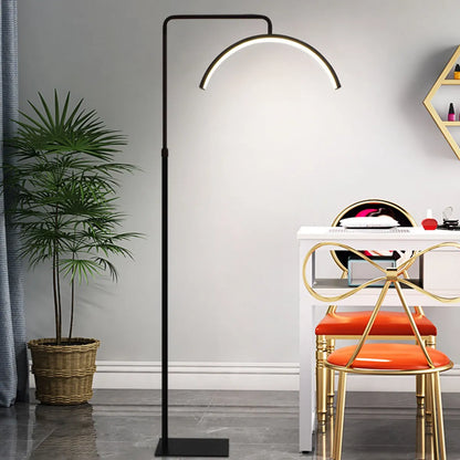 LÁMPARA DE PIE MEDIA LUNA